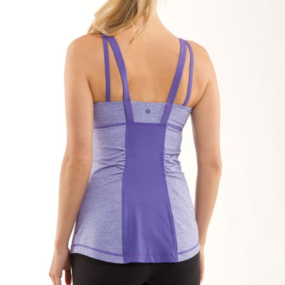 Lululemon Athletica || Purple Tank w/ Built-in Bra || Size 8 - Picture 7 of 7